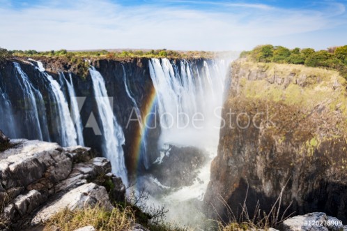 Picture of View of the Victoria Falls in Zimbabwe Africa Concept for travel in Africa